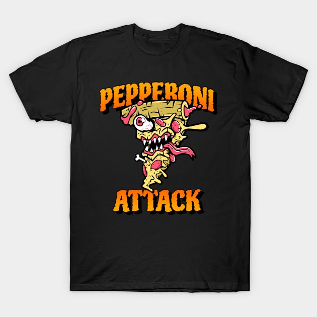 Pepperoni attack T-Shirt by joshsmith